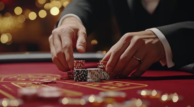 Free Bet Blackjack betting interface on ryu4d mobile showing action buttons and hand total